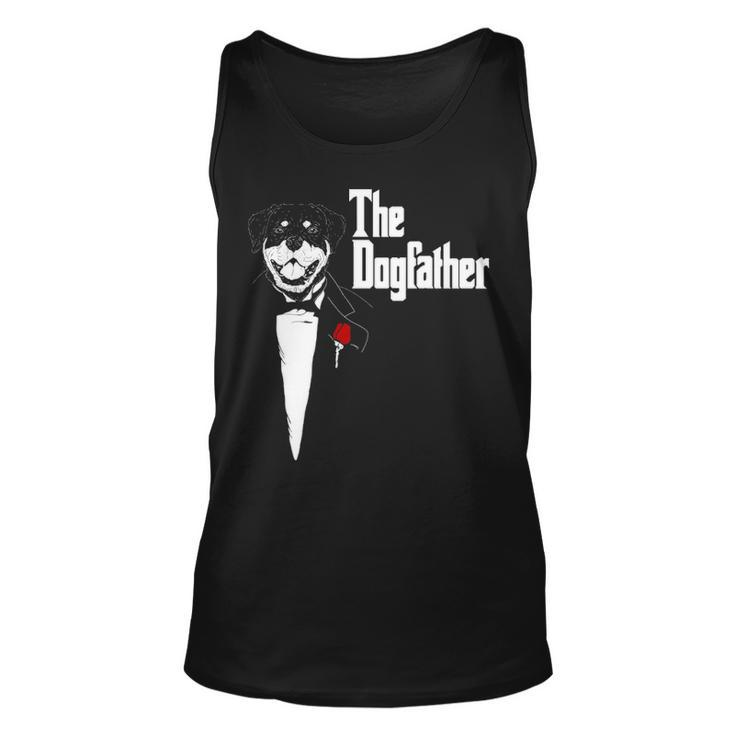 Rottweiler The Dogfather Rottweiler Rottie Dog Dad Tank Top