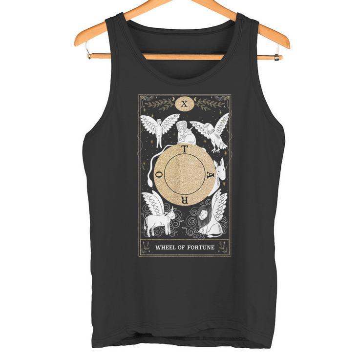 Rueda De La Fortuna X Tarot Card Camiseta sin mangas