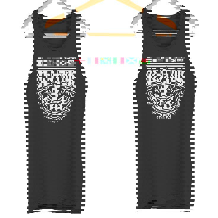 Rugby 6 Naciones Inglaterra Francia Gales Escocia Italia Irlanda Camiseta sin mangas