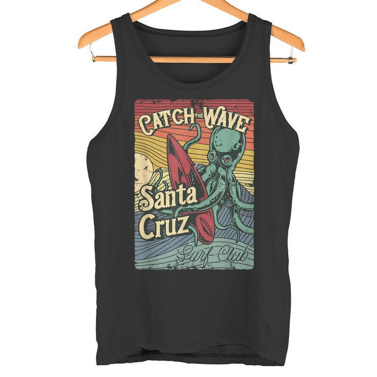 T-shirt Santa Cruz Vintage California Surf - Débardeur Rétro Années 70-80, Cadeau Surfeur - 12