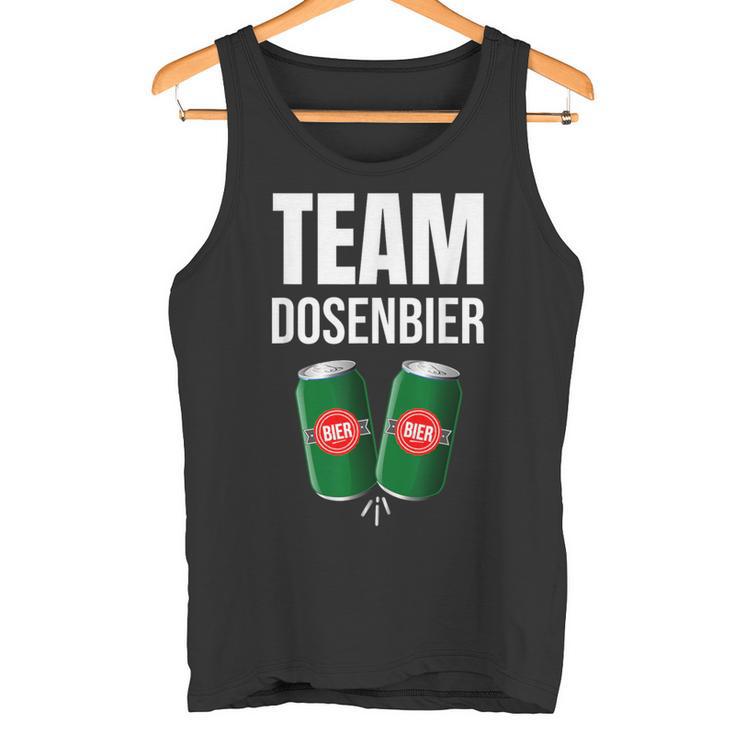 Saufn Saufnn Junggesellenabschied Frau Mann Team Dosenbier Tank Top