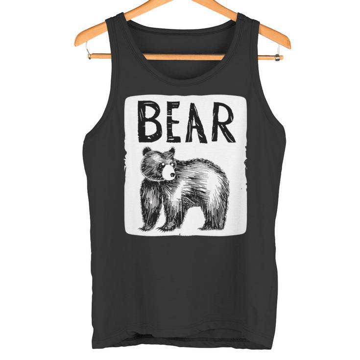 Schöner Amerikanischer Schwarzbär Tank Top