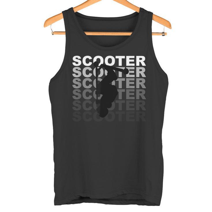 Scooter Freestyle Stunt Scooter Slogan Skatehalle Tank Top