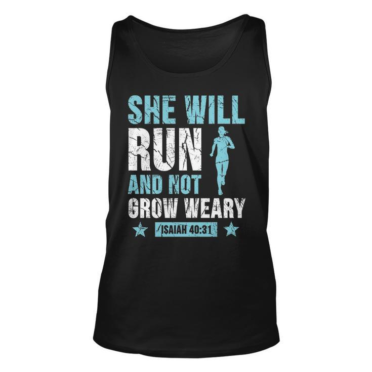 She Will Run And Not Grow Weary Isaiah Tank Top