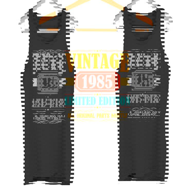 Sintage De 1985 Para Hombre Retro Divertidas Cumpleaños De 1985 Camiseta sin mangas