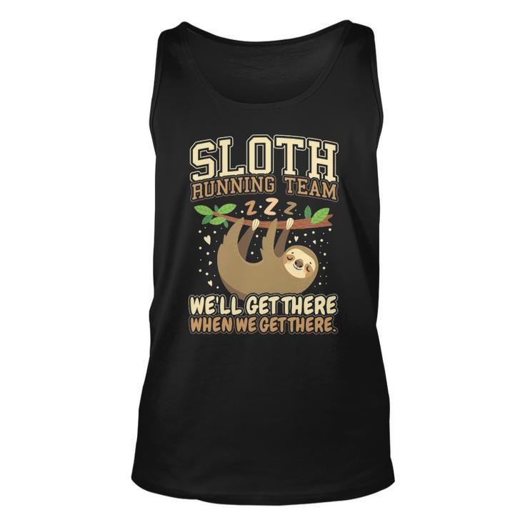 Sloth Running Team Sloth Tank Top