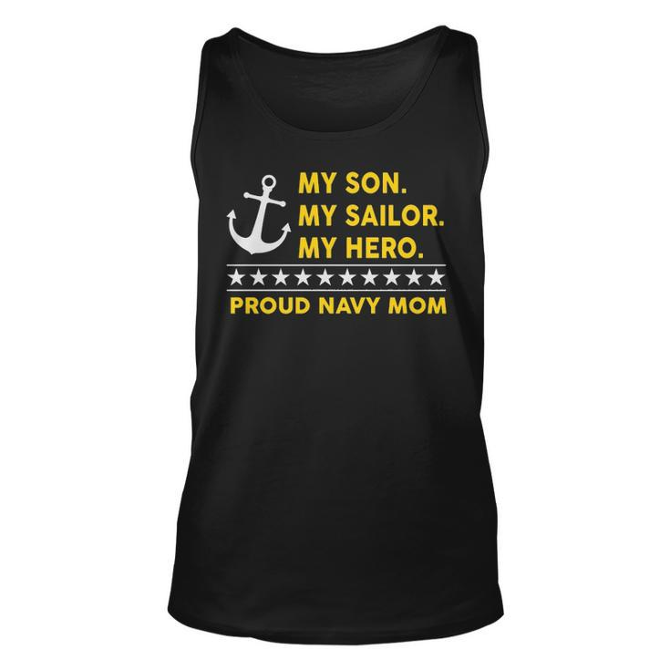 My Son My Sailor My Hero Proud Navy Mom Tank Top