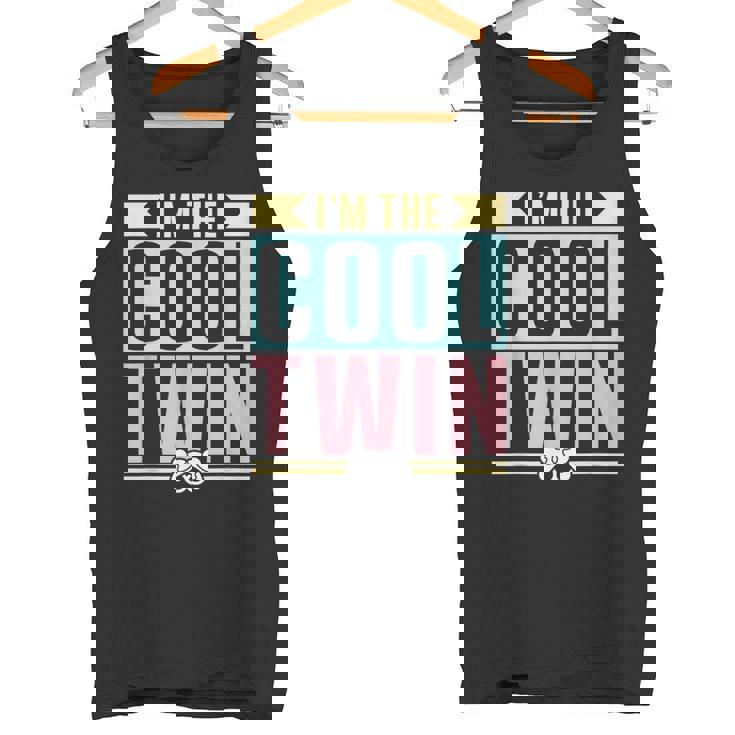 Soy El Gemelo Genial Chicas Gemelos Chicos Humor Twin Camiseta sin mangas