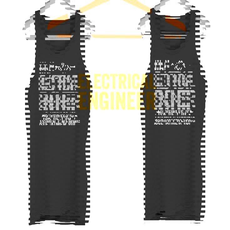 Soy Ingeniero Eléctrico Ingeniería Gracioso Electricista Camiseta sin mangas