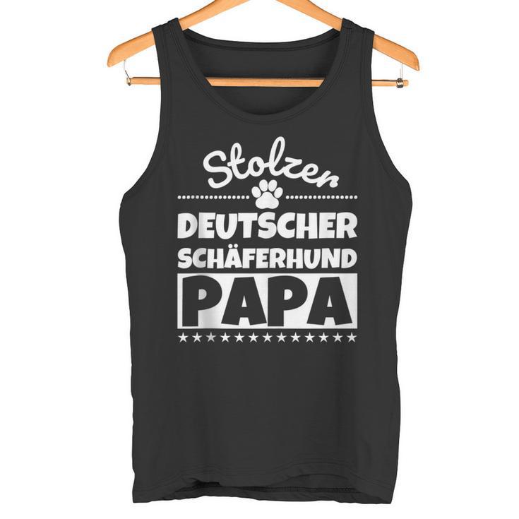 Stolzer Deutscher Schäferhund Papa Tank Top