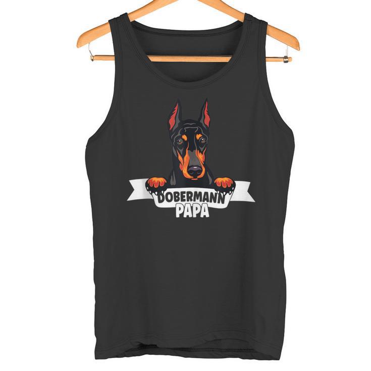 Stolzer Dobermann Papa Für Alle Dobermann Papas Tank Top