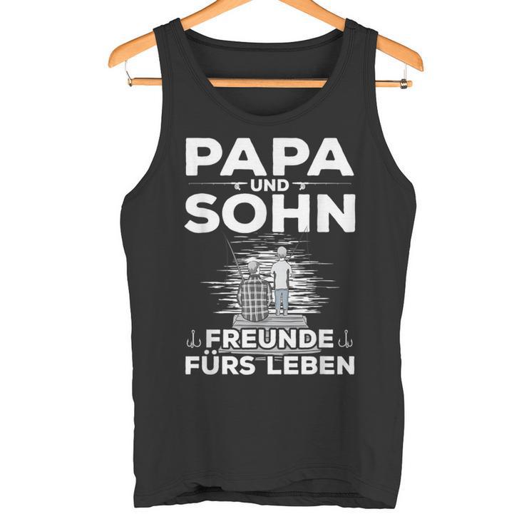 Stolzer Papa Sohn Angeln Partnerlook Boss Tank Top