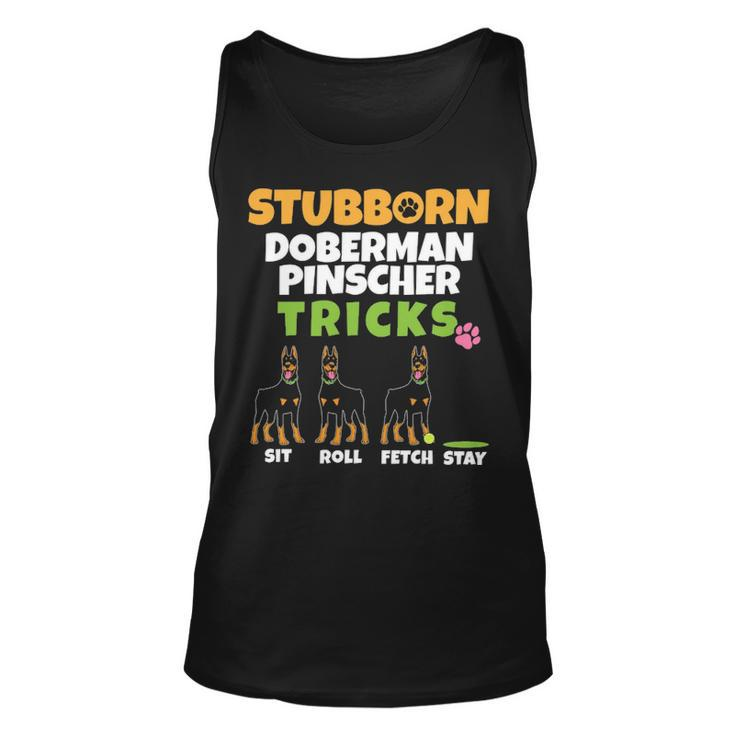 Stubborn Doberman Pinscher Tricks Dog Lover Dobermann Tank Top