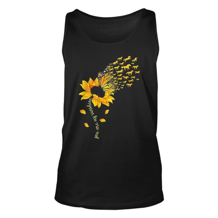 You Are My Sunshine Horse Sunflower Horses Lover Tank Top