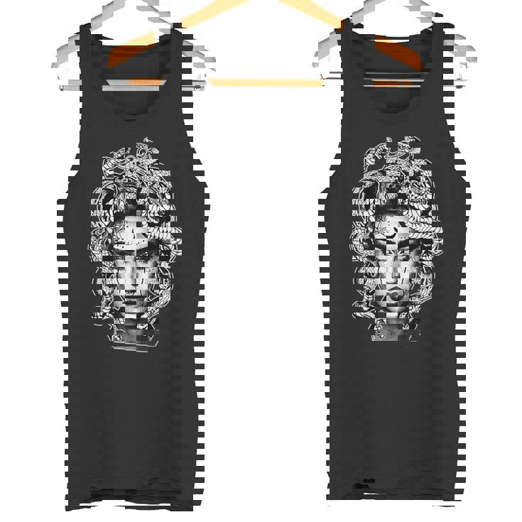 Tatuado Medusa Mitología Griega Work Camiseta sin mangas