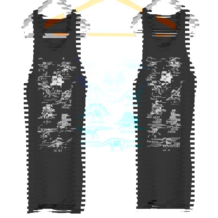 Tipos De Esqueletos De Dinosaurios Camiseta sin mangas