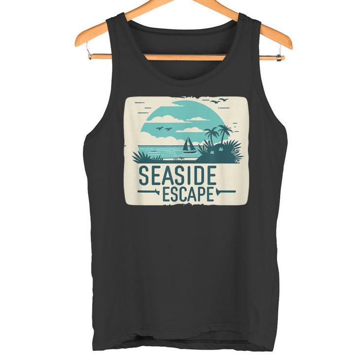 Tolle Flucht Am Meer Mit Segelboot-Kostüm Tank Top