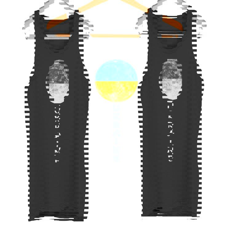 Ucrania Orgullo Lunar Bandera Ucraniana Raíces De Ucrania Recuerdo De Ucrania Camiseta sin mangas