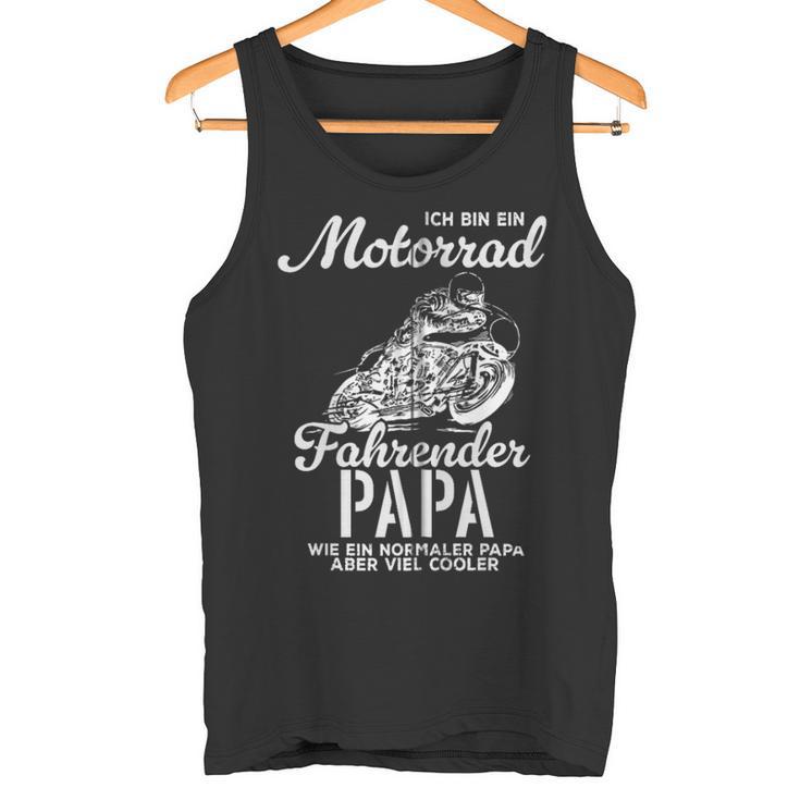 Vateratertag Geschenk Biker Papa Motorrad Spruch Kapuzenjacke Tank Top