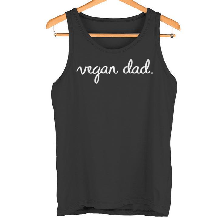 Vegan Dad -Eganer Papaater -Statement Geschenk Öko Tank Top