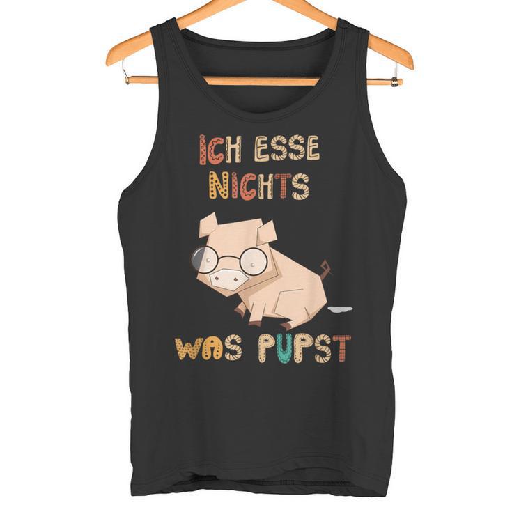 Vegetarianegan Ich Esse Nichts Was Pupstegan Tank Top