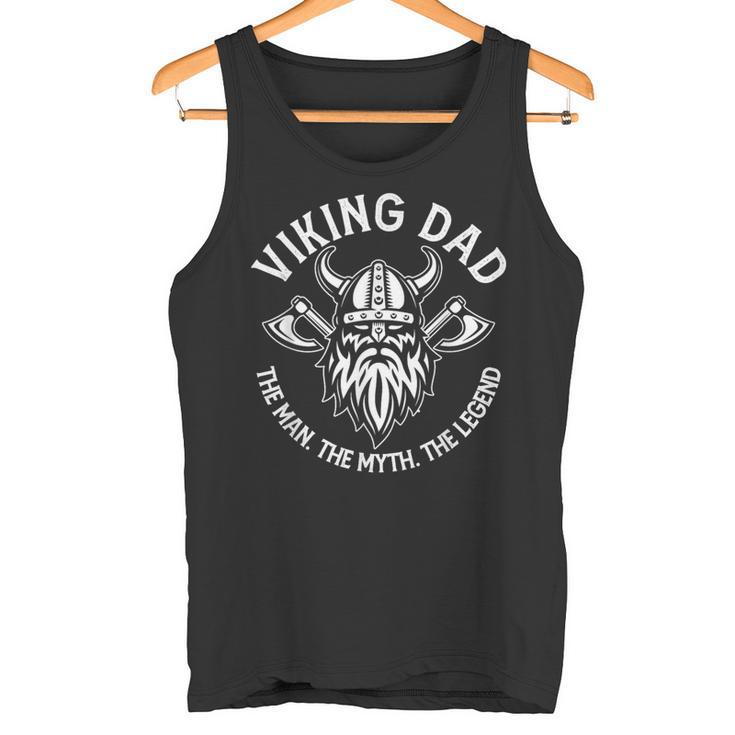 Viking Dad Lustiger Wikinger Nordische Mythologieatertag Papa Tank Top