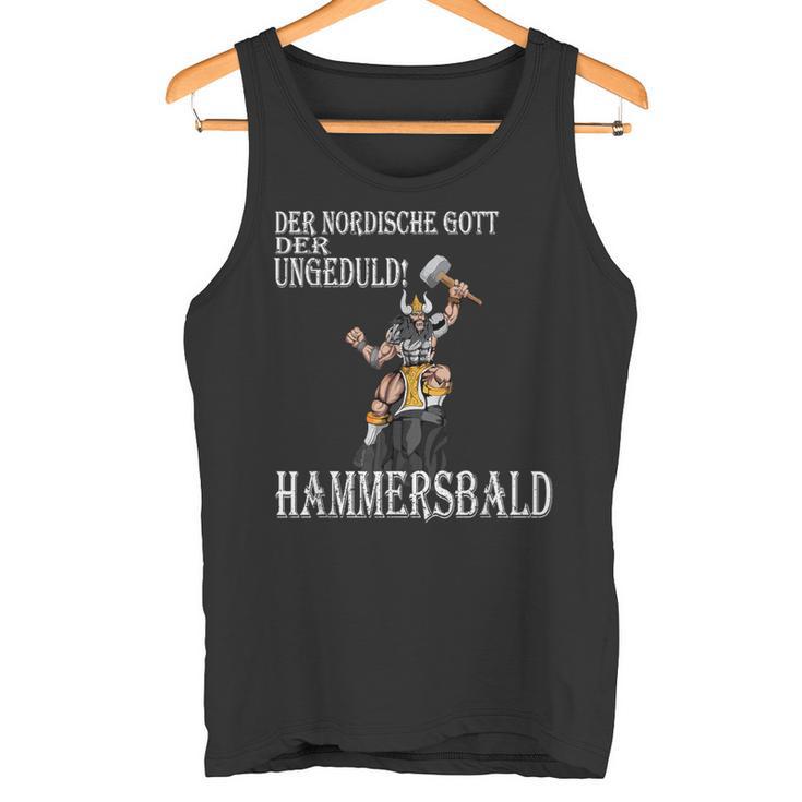 Viking Nordic God Of Impatience Hammersbald Fighter Tank Top