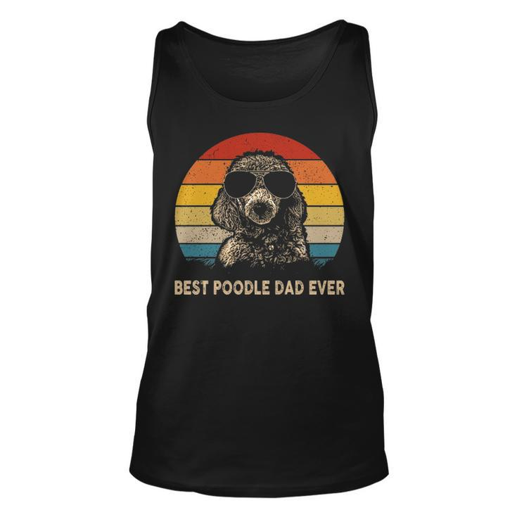 Vintage Best Poodle Dad Ever Dog Daddy Father Tank Top