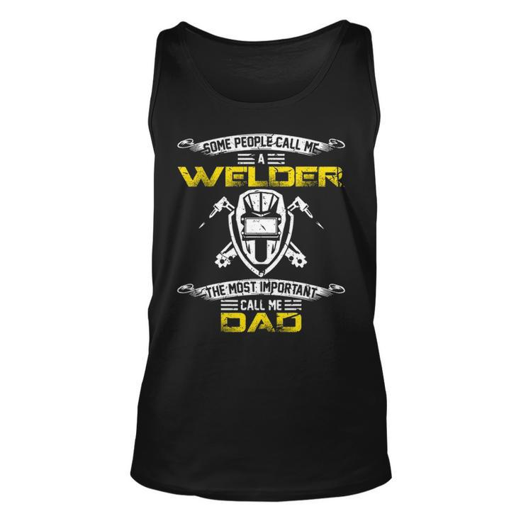 Vintage Most Important Call Me Dad Welder Daddy Tank Top
