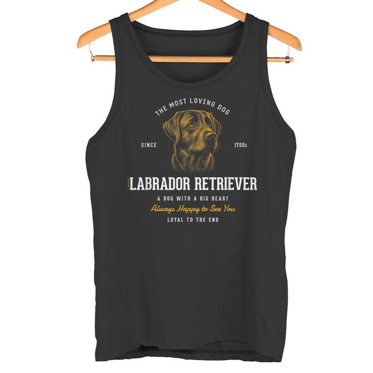 Vintage Style Retro Labrador Retriever Tank Top