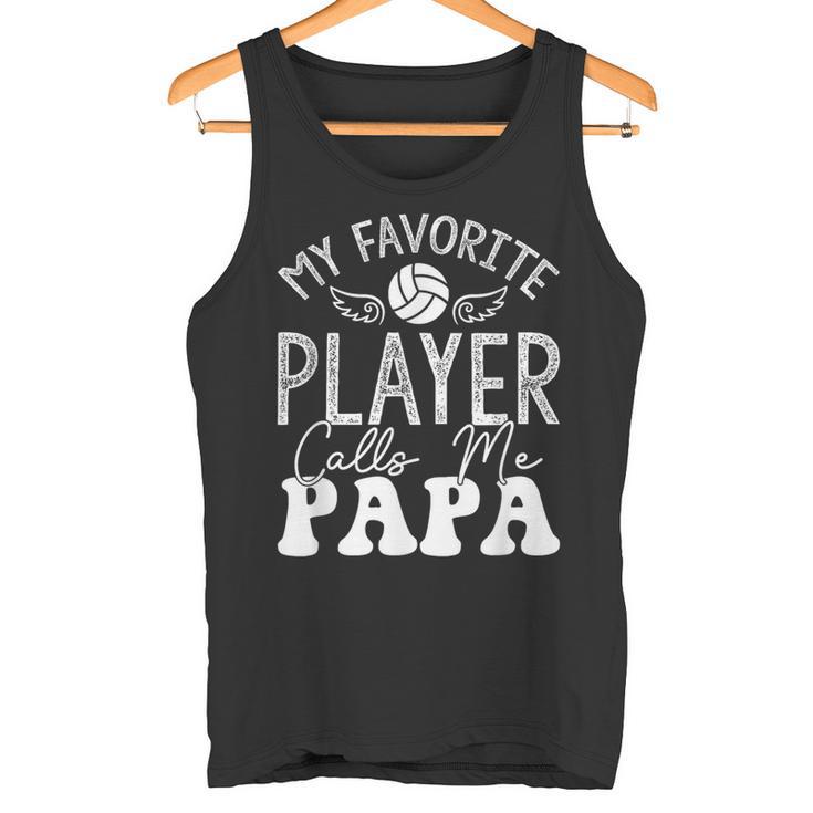 Volleyballspieler Papaolleyballliebhaberolleyball Papa Tank Top