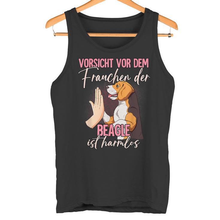 Vorsichtor Dem Frauchen Beagle Tank Top