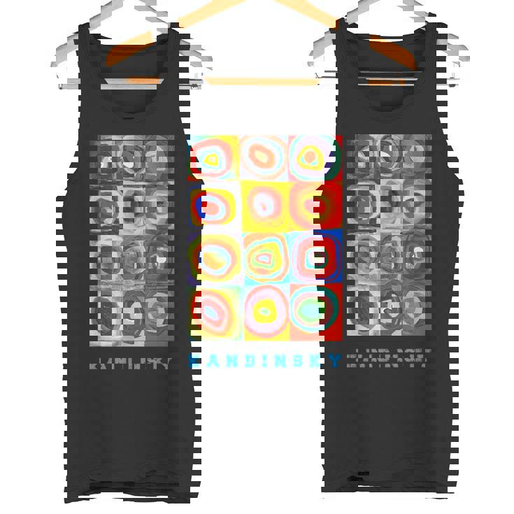 Wassily Kandinsky Color Estudio Cuadrados Círculos Concéntricos Camiseta sin mangas