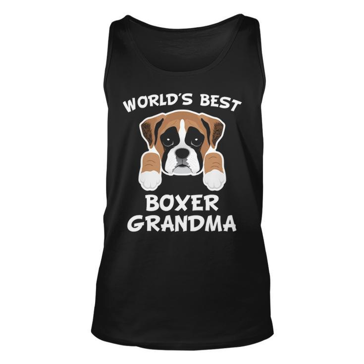 World's Best Boxer Grandma Dog Granddog Tank Top
