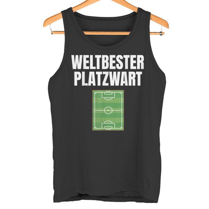 Worlds Best Platzwart Greenkeeper Football Pitch Tank Top