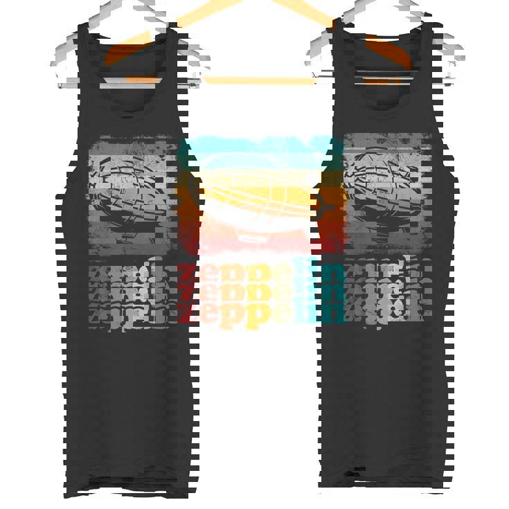 Zeppelin Dirigible Dirigible Retrointage Zeppelin Lover Camiseta sin mangas