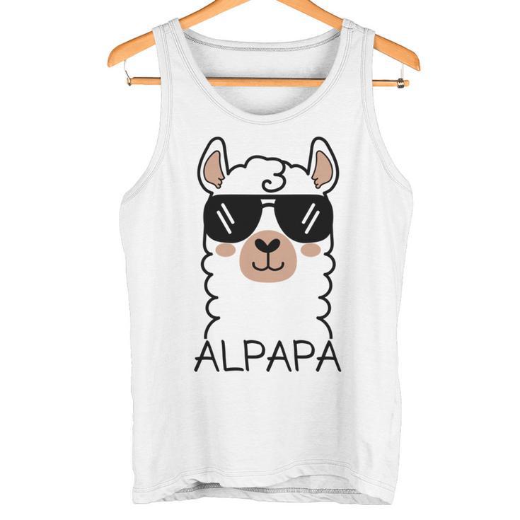 Alpapa Alpaka Lama Liebhaberatertag Tiere Papa Tank Top