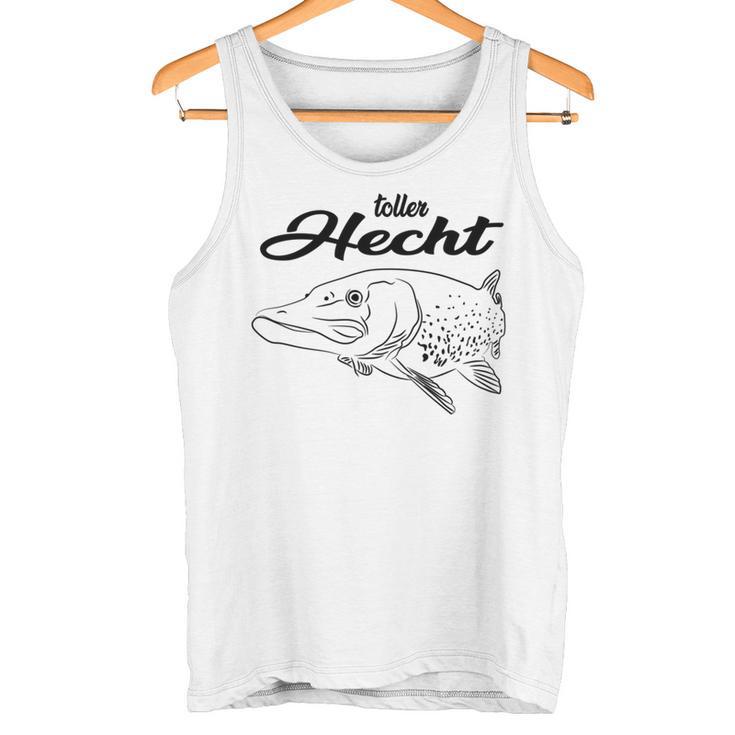 Angler Angeln Fischer Papa Opa Mann Geschenk Petri Heil Tank Top