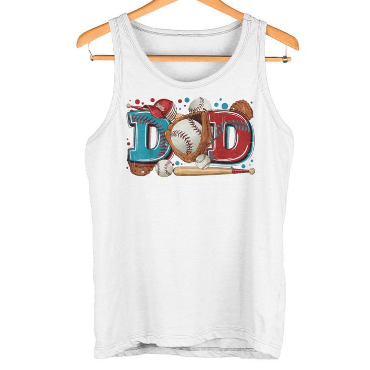 Baseball Papa Papaintageatertag Ball Softball T-Ball Tank Top