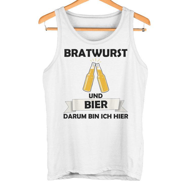 Bratwurst Und Bier Um Um Bin Ich Hier Hier Gray S Tank Top