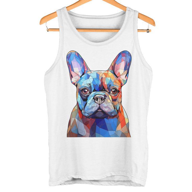 Cabeza De Bulldog Francés Cara Perro Amantes Arte Frenchie Dog Camiseta sin mangas