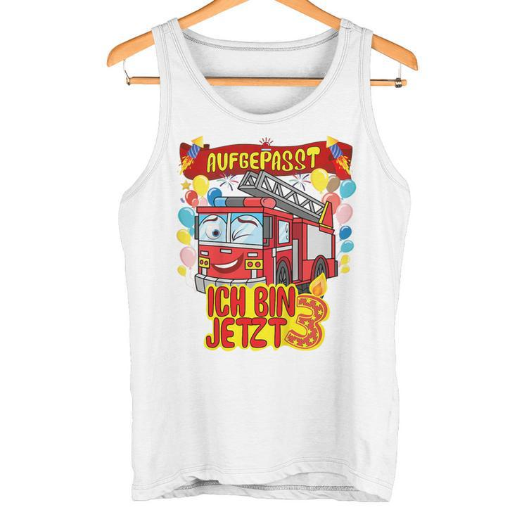 Children's Ich Bin Jetzt 3 Feuerwehr Tank Top