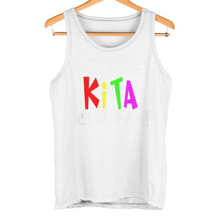 Children's Kita Achtung Kita Ich Komme I Kitakind Tank Top