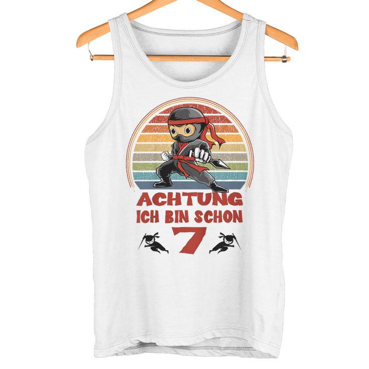 Children's Ninja 7Th Birthday For Boys Achtung Ich Bin 7 Jahre Tank Top