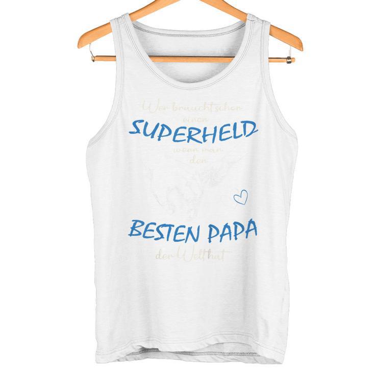 Children's Superhero Bester Papa Der Welt 80 Tank Top