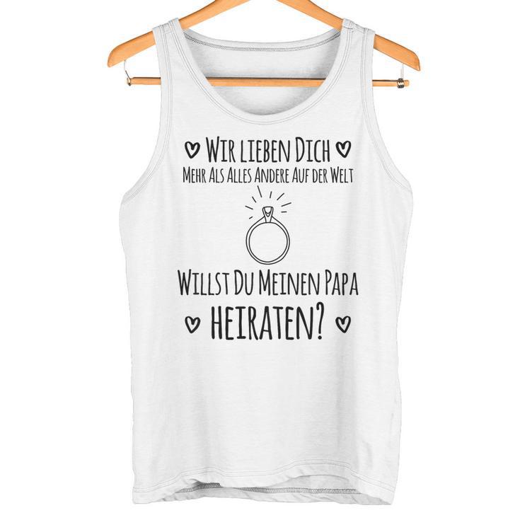 Children's Willst Du Meine Papa Marrate Tank Top