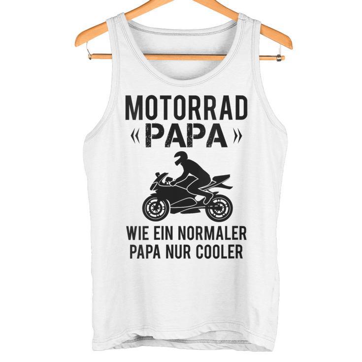 Damen Sportbike Motorradfahrer Spruch Herren Motorrad Papaater Mit-Ausschnitt Tank Top