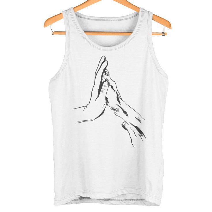 Dogpaw Dog Paw Human Hand Tank Top