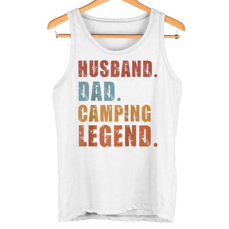 Ehemann Papa Camping Legende Raglan Tank Top