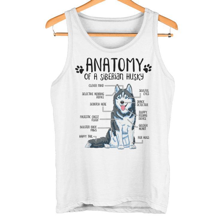 Siberian Husky Dog Holder Anatomy Dog Tank Top